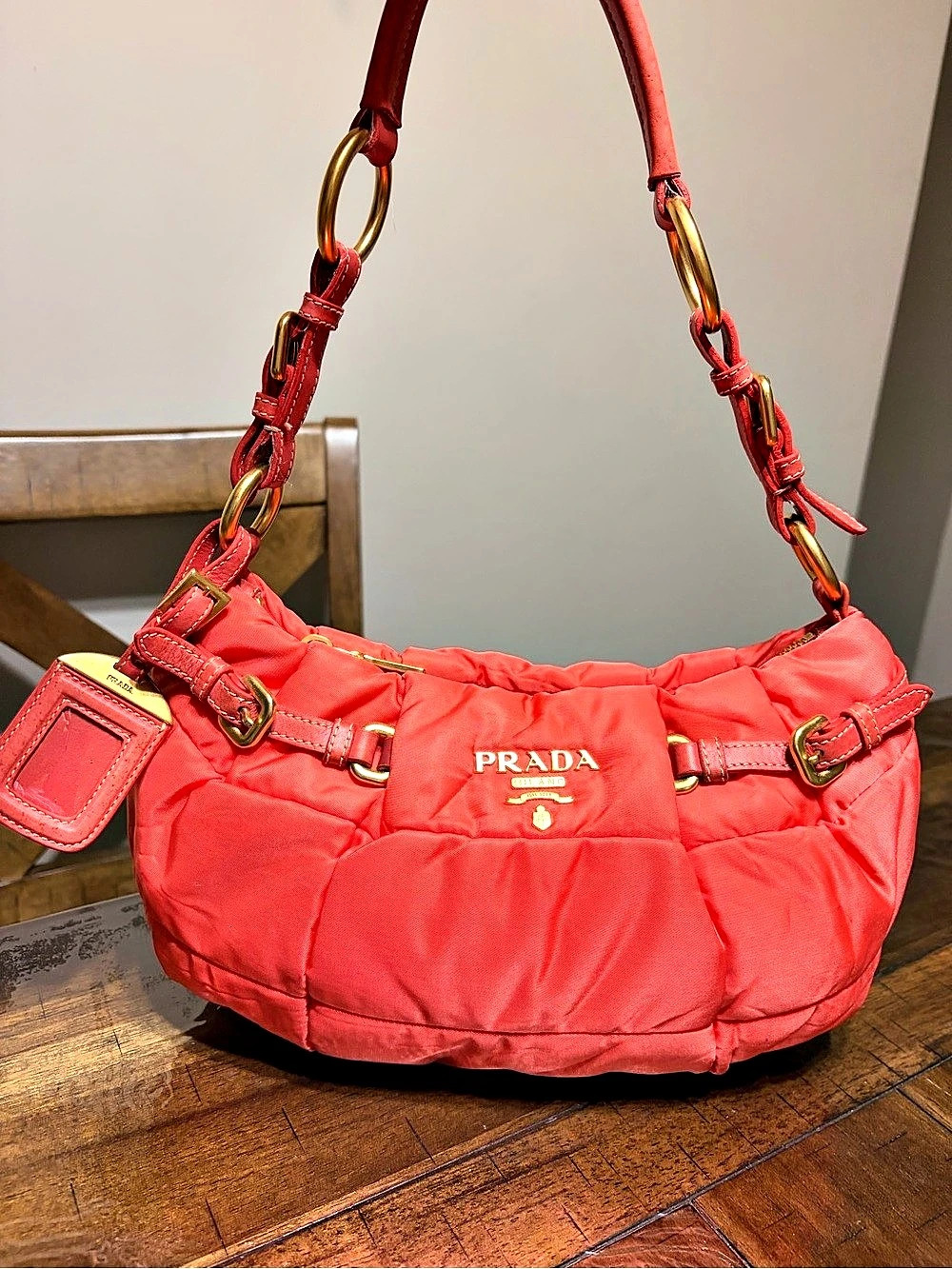 Prada Quilted Baguette Shoulder Bag